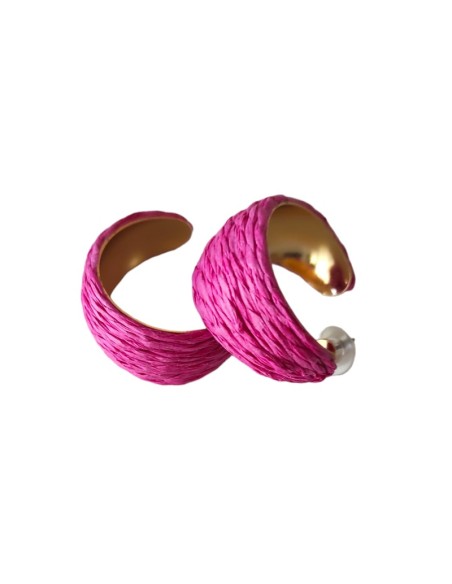 PENDIENTES RAFIA DE EL COFRE DE ELISABETH