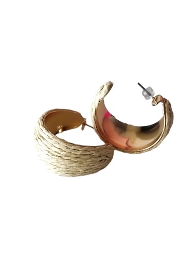 PENDIENTES RAFIA DE EL COFRE DE ELISABETH