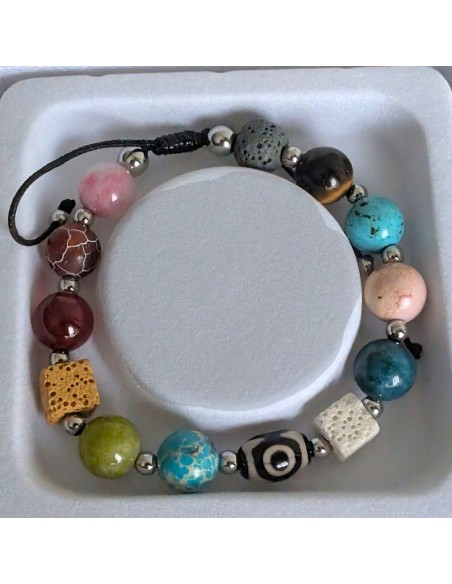 PULSERAS MINERALES OJO DE EL COFRE DE ELISABETH