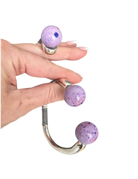 BOLA VICTORY PARA BRAZALETE Y ANILLO VICTORY DE 16MM EN CERÁMICA CON PINTAS