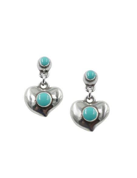PENDIENTES CORAZÓN ESMALTE DE EL COFRE DE ELISABETH