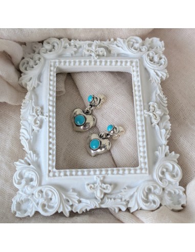 PENDIENTES CORAZÓN ESMALTE DE EL COFRE DE ELISABETH