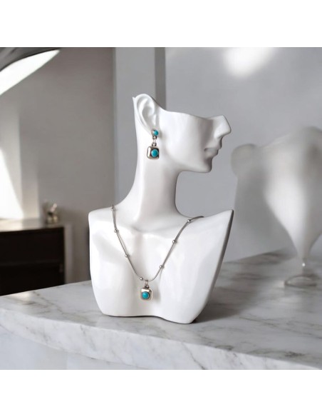 PENDIENTES CUADRADO ESMALTE