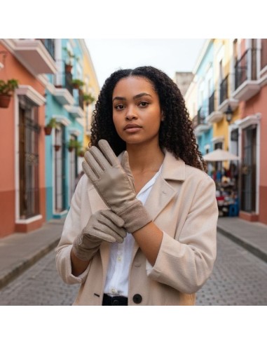 GUANTES GAMUZA/CUERO DE EL COFRE DE ELISABETH