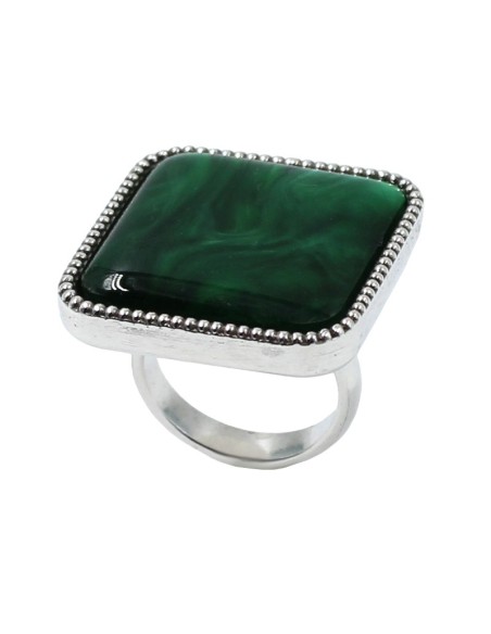 ANILLO CUADRADO CRISTAL NACARADO DE EL COFRE DE ELISABETH