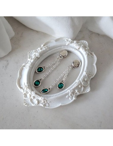 PENDIENTES LARGOS CON CADENA