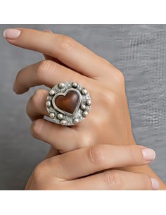 ANILLO CORAZÓN COLOR DE EL COFRE DE ELISABETH