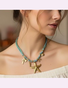 COLLAR ABALORIOS MARINOS DE EL COFRE DE ELISABETH