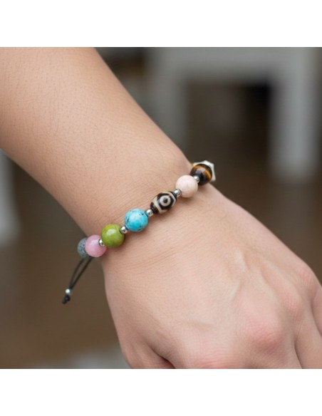 PULSERAS MINERALES OJO DE EL COFRE DE ELISABETH