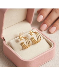 PENDIENTES TRIPLE ENTRELAZADO DE EL COFRE DE ELISABETH 2